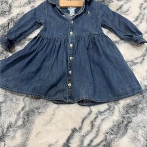 Ralph Lauren Blue Denim Shirt with Embroidered Logo